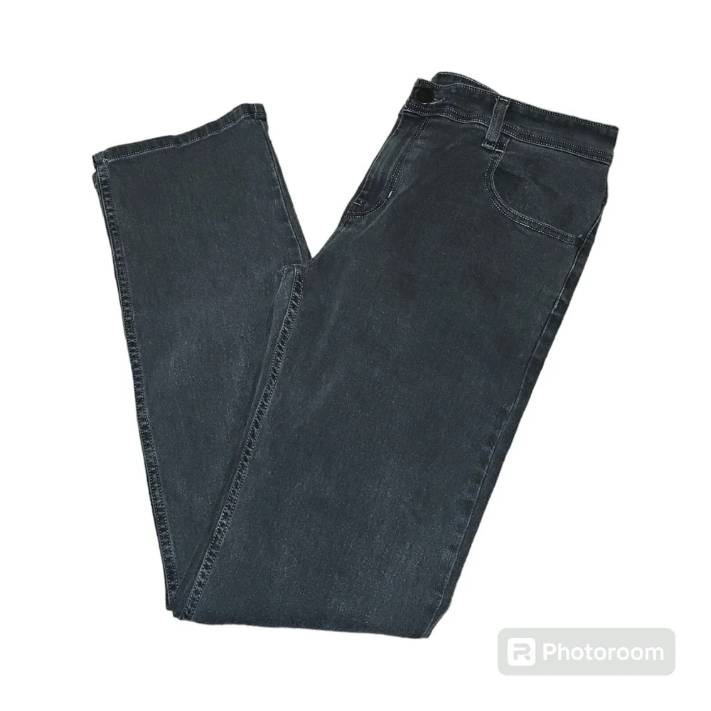 Arturo Calle Men's Black 801 Stretch Regular Medium Wash Faded Jeans 34X34 - Picture 4 of 12